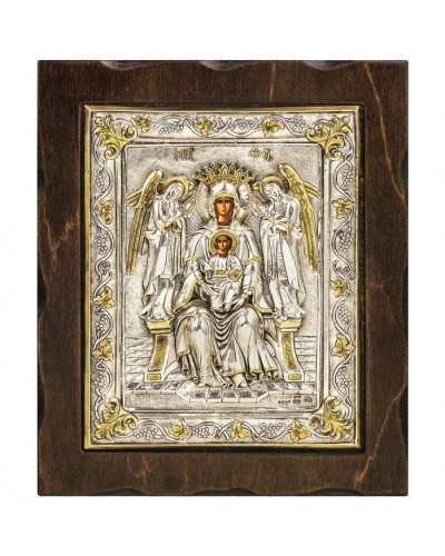 ΚΩΔ 203Α 02 ΠΑΝΑΓΙΑ ΠΛΑΤΥΤΕΡΑ ΤΩΝ ΟΥΡΑΝΩΝ ΕΝΘΡΟΝΗ ΔΙΑΣΤΑΣΗ 27,5 Χ 24,5