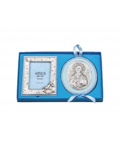  ΣΕΤ 02 ΧΡΙΣΤΟΣ ΓΑΛΑΖΙΟ ΑΣΗΜΙ 925 ΔΙΑΣΤΑΣΗ 26,5 Χ 16,5 