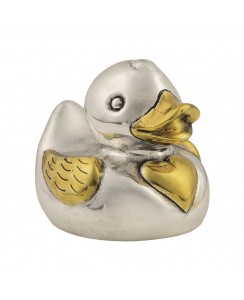 CODE 819 02 ICONIC DUCK ΚΑΘΑΡΟ ΑΣΗΜΙ 950 ΜΕ ΕΠΙΧΡΥΣΩΜΑΤΑ 24 ΚΑΡΑΤΙΩΝ 8 Χ 7,5 CM 