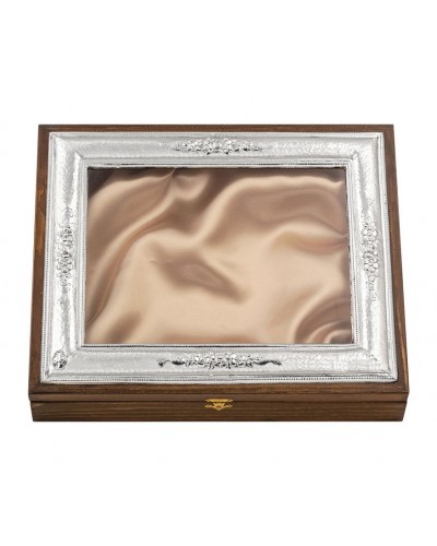  ΚΩΔ ΕΠΣ543 ΣΤΕΦΑΝΟΘΗΚΗ ΜΕ ΕΠΙΣΤΡΩΣΗ ΑΣΗΜΙΟΥ ΔΙΑΣΤΑΣΗ 27 Χ 33 