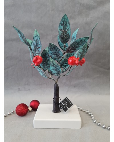 Χειροποίητο διακοσμητικό κλαδί ροδιάς