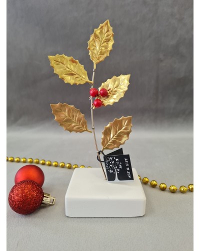 Χειροποίητο διακοσμητικό κλαδί γκι