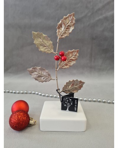 Χειροποίητο διακοσμητικό κλαδί γκι