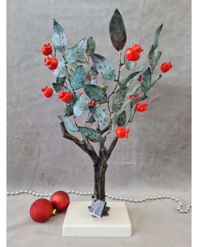 Χειροποίητο διακοσμητικό κλαδί ροδιάς