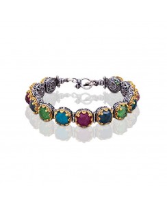 Ασημ΄ένιο Βραχιόλι με Swarovski Κρύσταλλα B042