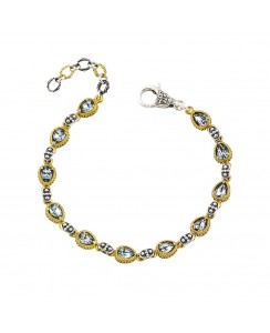 Βραχιόλι με Pear Shaped Κρύσταλλα Swarovski και Ζιρκόν B155-2