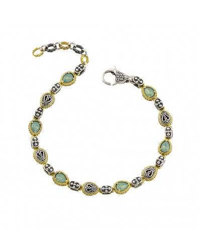 Βραχιόλι με Pear Shaped Κρύσταλλα Swarovski και Ζιρκόν B155 