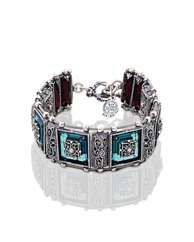 Βραχιόλι 925 με Swarovski πέτρες B246