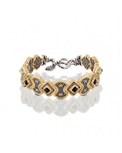 Βραχιόλι με τετράγωνα Swarovski Κρύσταλλα B335