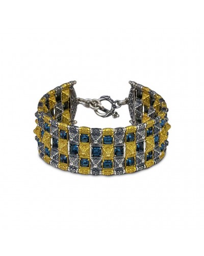 Ασημένιο Βραχιόλι με Swarovski Κρύσταλλα B365-1
