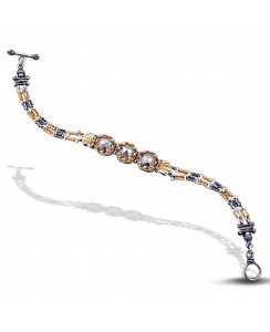 Ασημένιο Βραχιόλι με Swarovski Κρύσταλλα B437