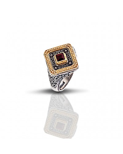 Ασημένιο Δαχτυλίδι με Swarovski Πέτρα D286