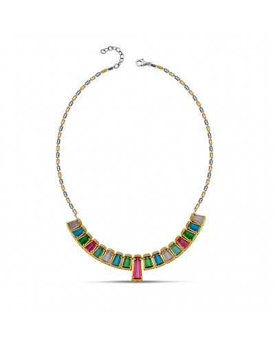 Ασημένιο 7126 με Cat Eye Πέτρες K184-3