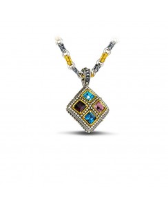 Ασημένιο 7124 με Swarovski Πέτρες M105-1