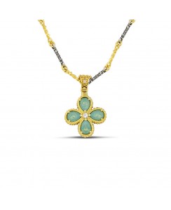 Φλοράλ 7124 με Pear Shaped Κρυσταλλα Swarovski και Ζιρκόν M155