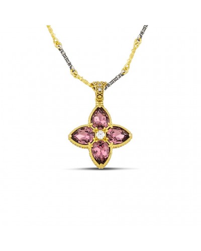 Φλοράλ 7126 με Swarovski σε Σχήμα Σταγόνας και Ζιρκόν M156
