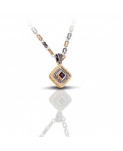 7124 με Swarovski Κρύσταλλο και Τρίχρωμη Αλυσίδα Μ245