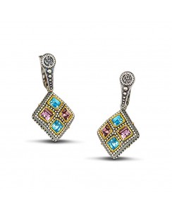 7127 με Πολύχρωμες Swarovski Πέτρες S105-1