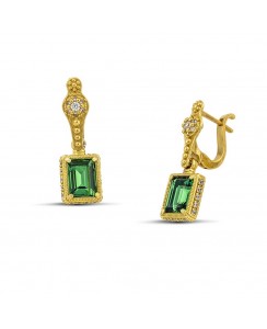 Κρεμαστά 7127 Με Ορθογώνια Κρύσταλλα Swarovski Και Ζιργκόν S157