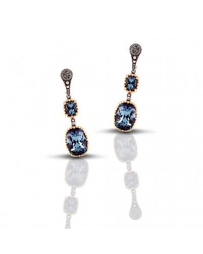 Ασημένια 7127 με Swarovski πέτρες S062
