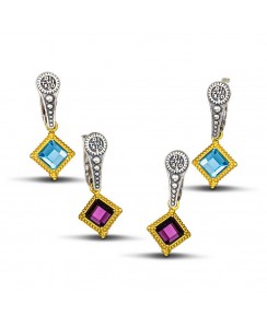 7127 διπλής όψεως με Swarovski κρύσταλλα S103