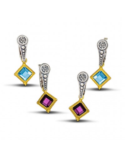 7127 διπλής όψεως με Swarovski κρύσταλλα S103